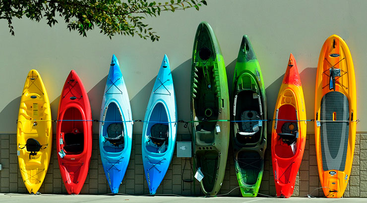 portada tipos de kayaks