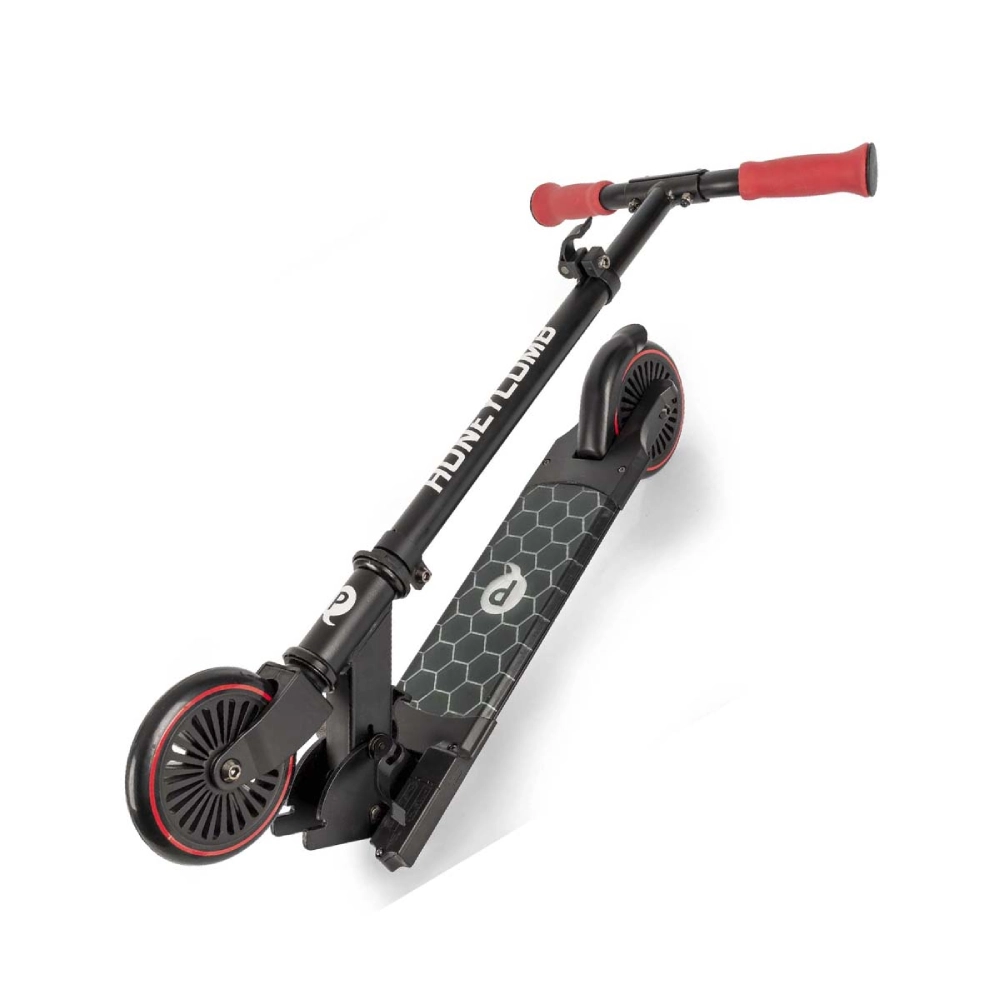 Patinete  Honey Comb Scooter Con Luces Led Rojo - Imagen 3