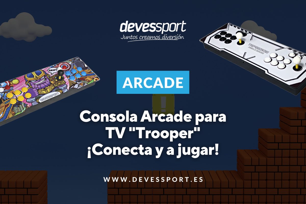 Consola Arcade para TV Trooper ¡Conecta y a jugar!