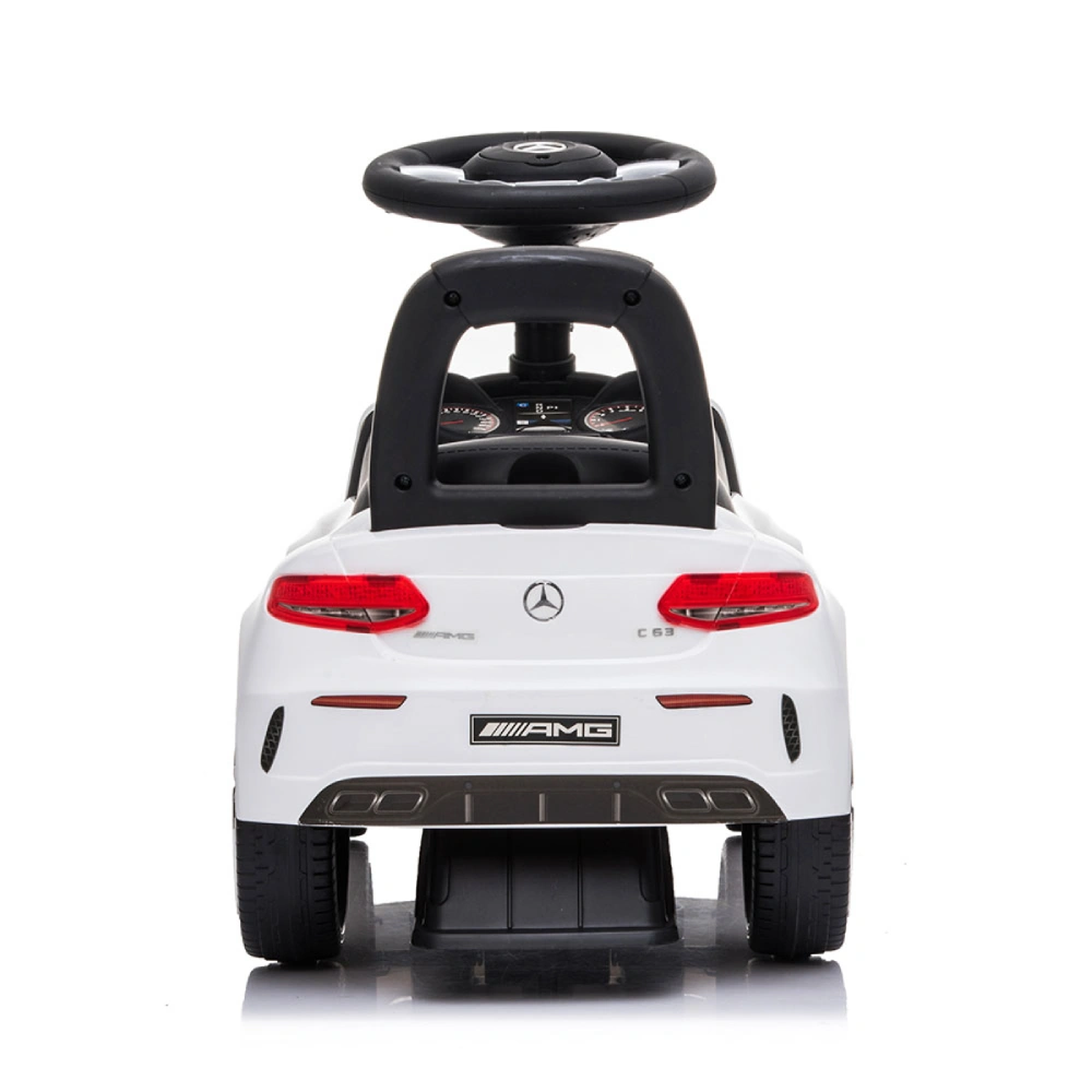 Correpasillos Mercedes AMG C63 coupé blanco para niños - Imagen 4