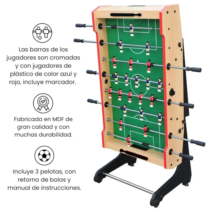 Futbolín Plegable con Ruedas - Imagen 3