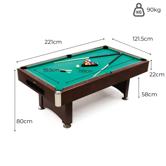 Mesa de Billar Semi Profesional Akra 7 Pies - Imagen 2