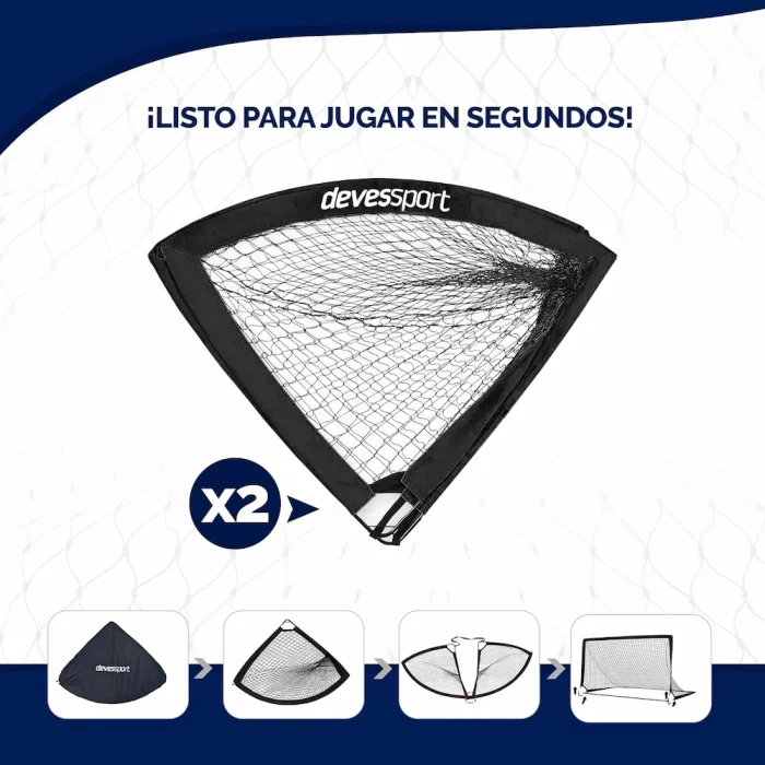 Portería De Fútbol Plegable (Pop Up) Set 2 unidades - Imagen 4