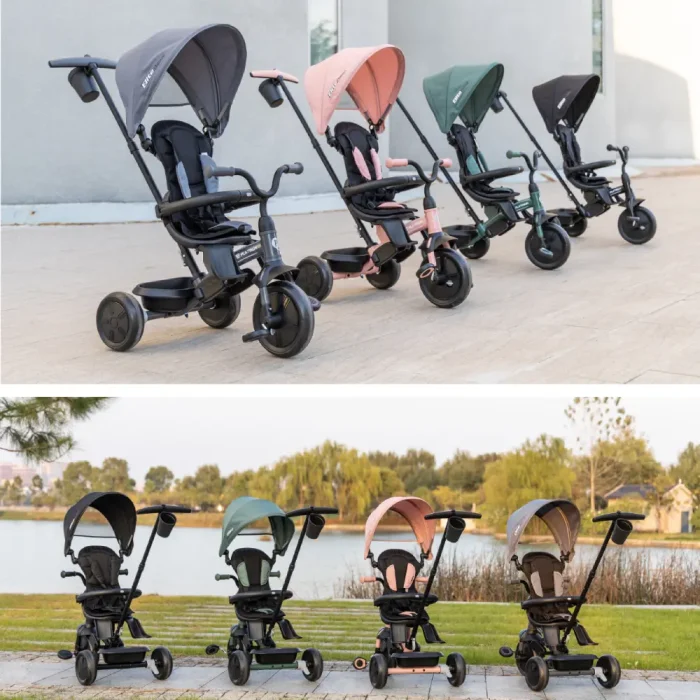 Triciclo Evolutivo Qplay Elite Platinum 6 en 1 Rosa - Imagen 6