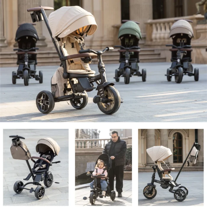 Triciclo Evolutivo Qplay Comfo Max 7 en 1 Verde / 10-72 meses + REGALO de Bolsa para manillar - Imagen 10