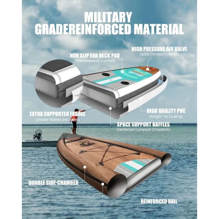 Tabla de Paddle Surf Hinchable Highpi para Pesca - Imagen 3