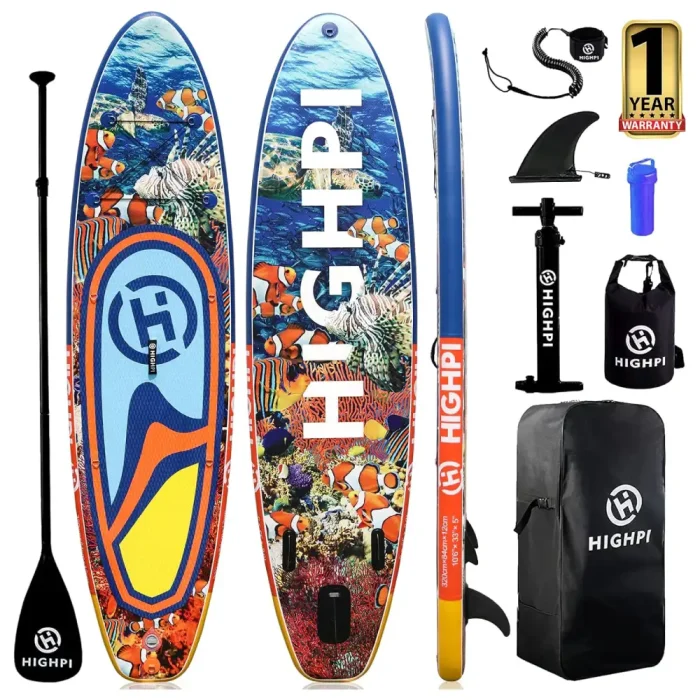 Tabla de Paddle Surf Hinchable Highpi 10'6 Sea World + Regalo Fitness kit Paddle Surf