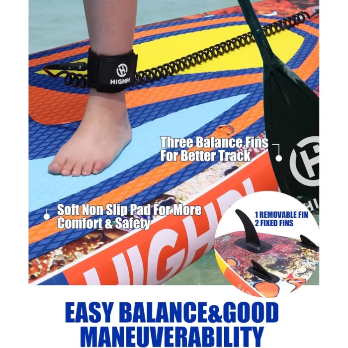 Tabla de Paddle Surf Hinchable Highpi 10'6 Sea World + Regalo Fitness kit Paddle Surf - Imagen 4