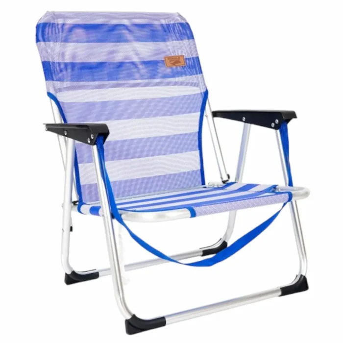 Silla de Playa Kohala Tubos de Aluminio 19 x 1.0 + Textileno con Asas y Protecciones