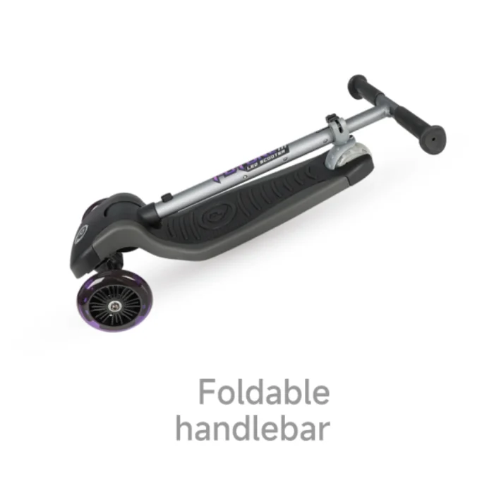 Patinete Future Scooter ECO Morado de Qplay con Luces Led - Imagen 4