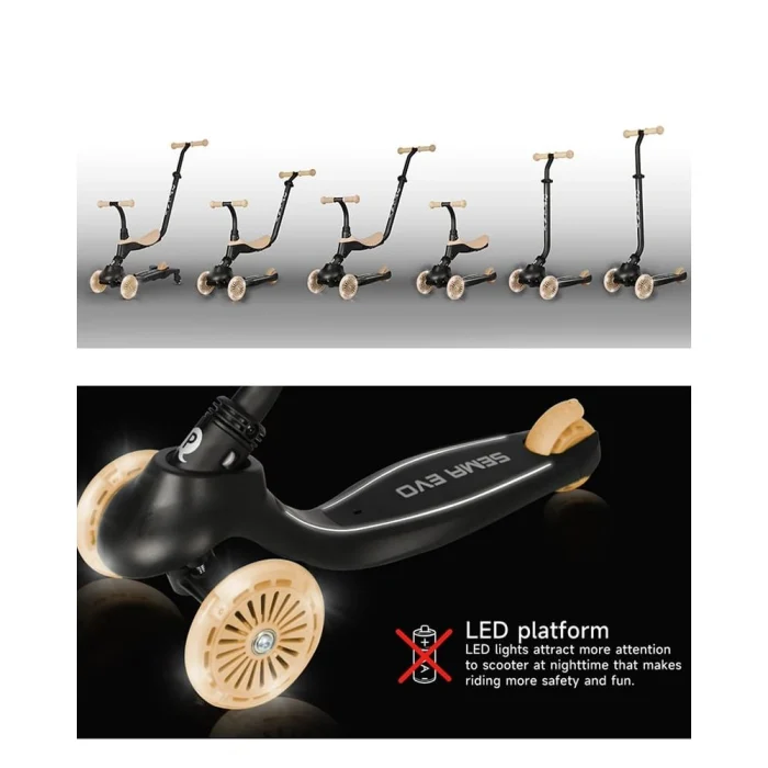 Patinete Qplay Sema EVO 6 en 1 Beige - Imagen 6