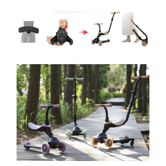 Patinete Qplay Sema EVO 6 en 1 Beige - Imagen 5