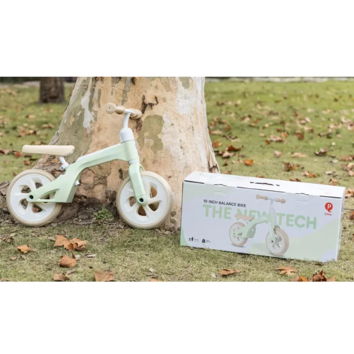 Bicicleta de Equilibrio Tech Balance Bike Qplay 10" Verde - Imagen 4