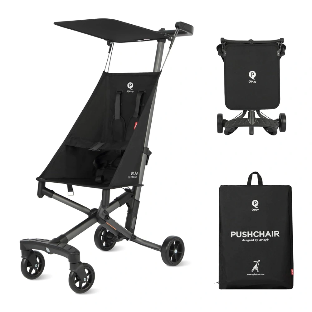 Silla de paseo ultraligera QPlay T18 – Compacta, segura y perfecta para viajar