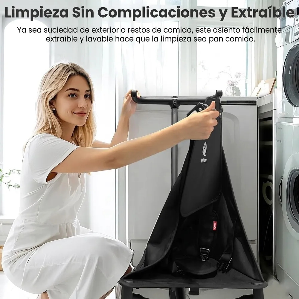 Silla de paseo ultraligera QPlay T18 – Compacta, segura y perfecta para viajar - Imagen 8