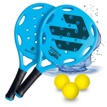 Set de 2 Palas de Playa 3 Pelotas y Bolsa de Transporte Alta Resistencia