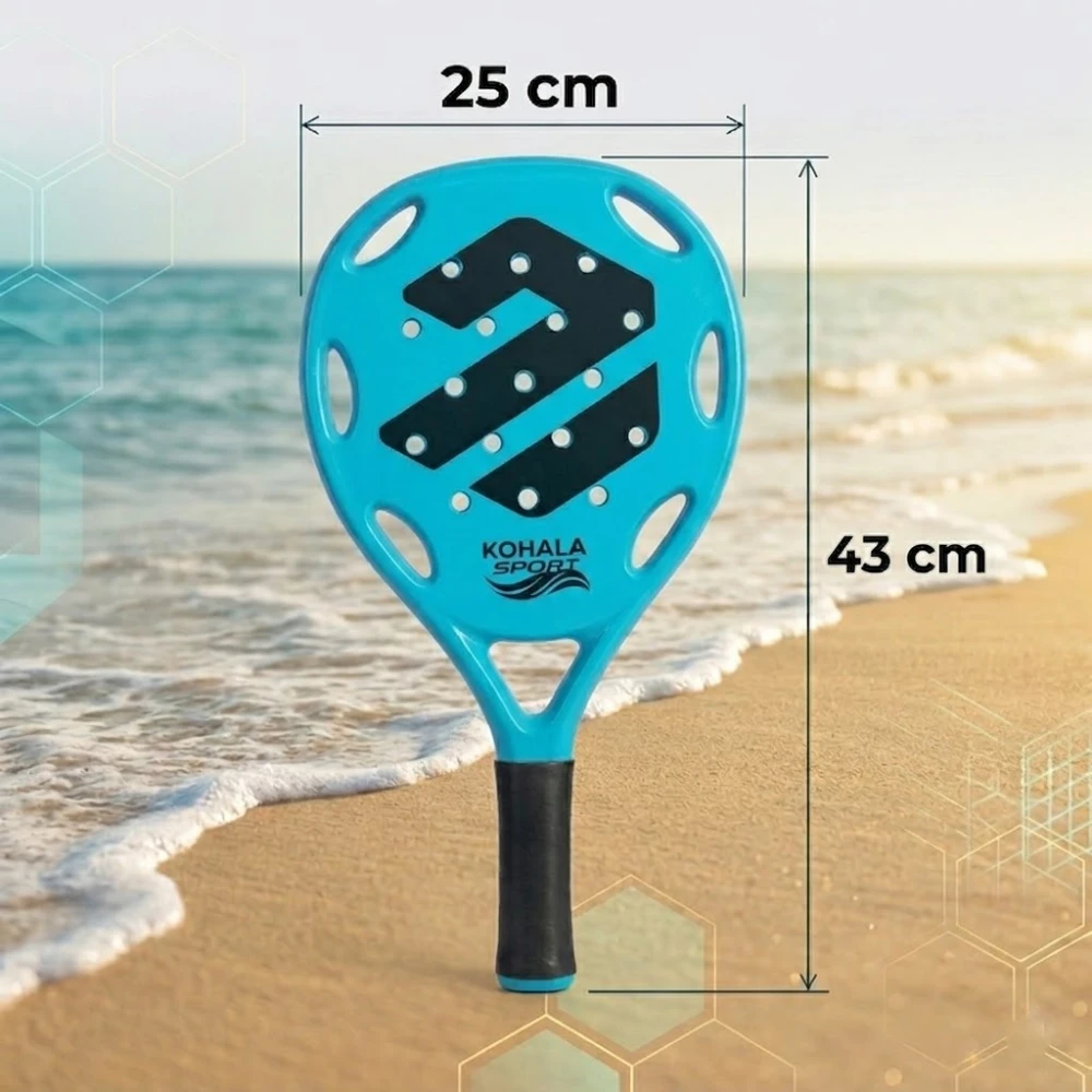 Set de 2 Palas de Playa 3 Pelotas y Bolsa de Transporte Alta Resistencia - Imagen 3