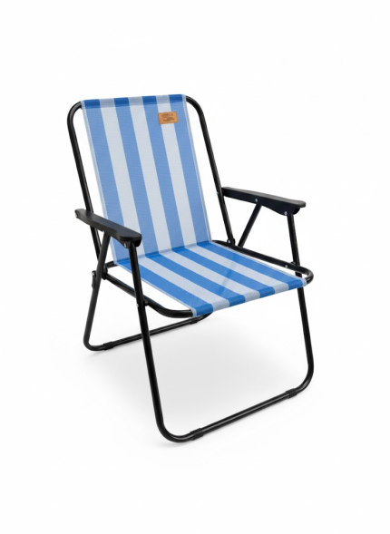 DEVESSPORT - Silla de Camping Plegable Kohala - Dimensiones 45 x 50 x 76 cm - Estructura de Acero y Tejido de Poliéster Resistente - Color y Estilo Portátil - Ideal para Playa, Jardín y Exterior