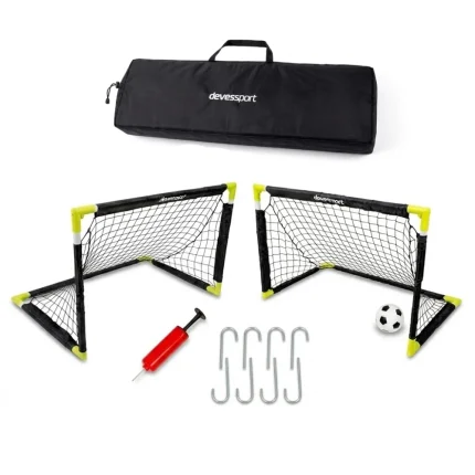 Set de 2 Mini Porterías de Fútbol para Niños, 90x60x60 cm