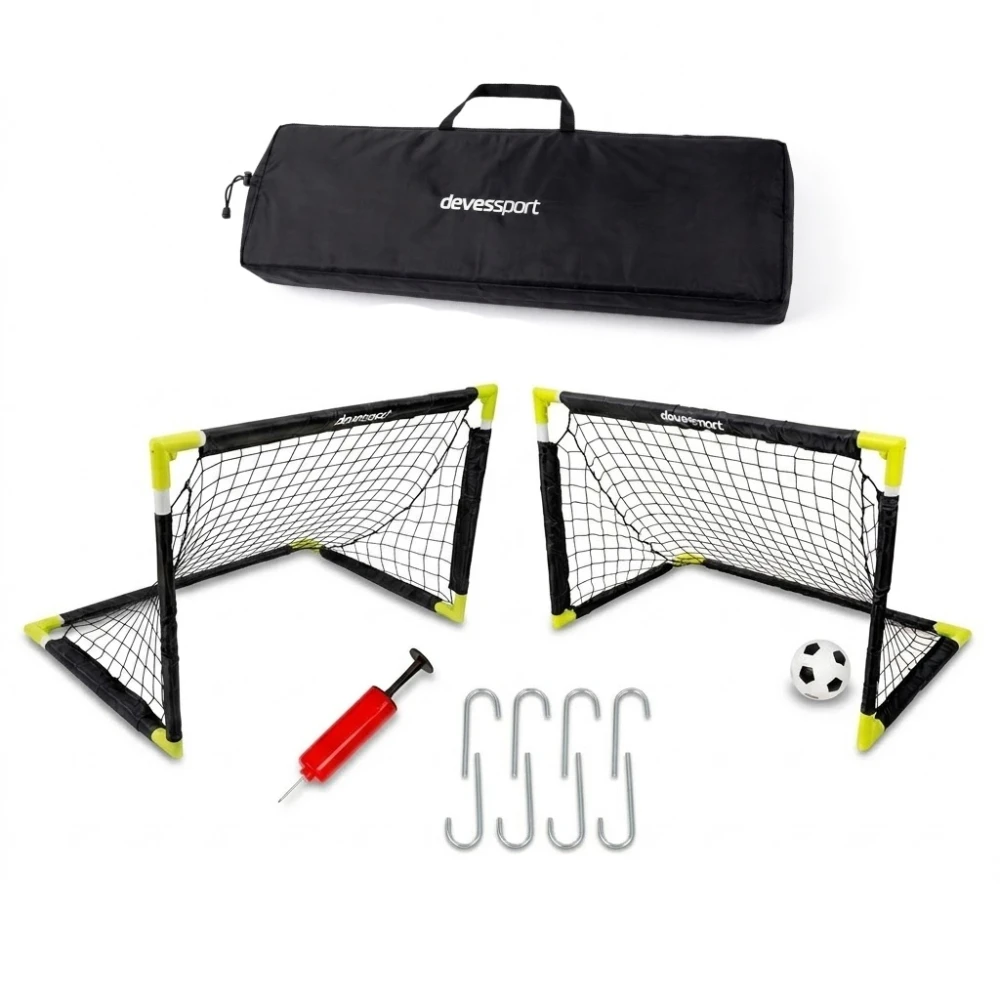 Set de 2 Mini Porterías de Fútbol para Niños, 90x60x60 cm