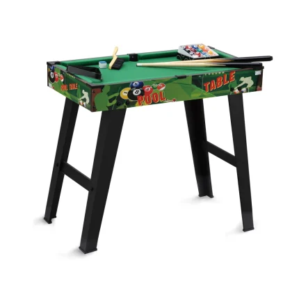 Mesa de Juego Futbolín, Hockey o Billar con Patas | Compacta 69x37x60 cm con Accesorios Incluidos - Billar