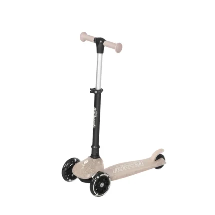 Patinete Infantil Plegable Sparkling Qplay con Ruedas LED Luminosas - Rosa